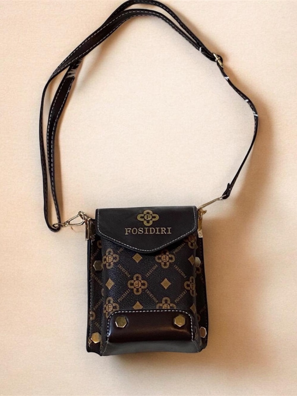 Brown Crossbody Phone Pouch